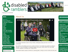 Tablet Screenshot of disabledramblers.co.uk